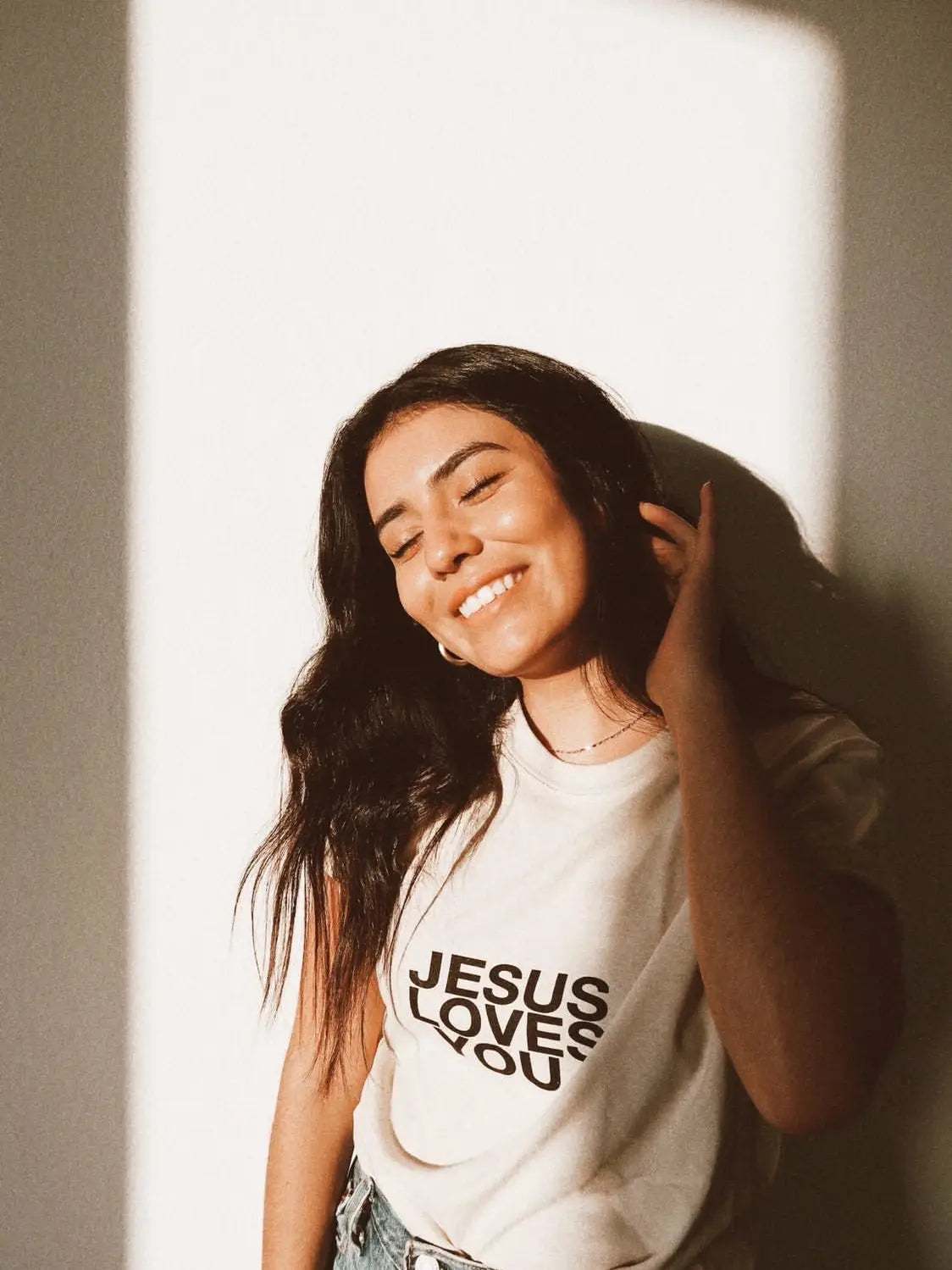 Jesus Loves You Tee (TAN)