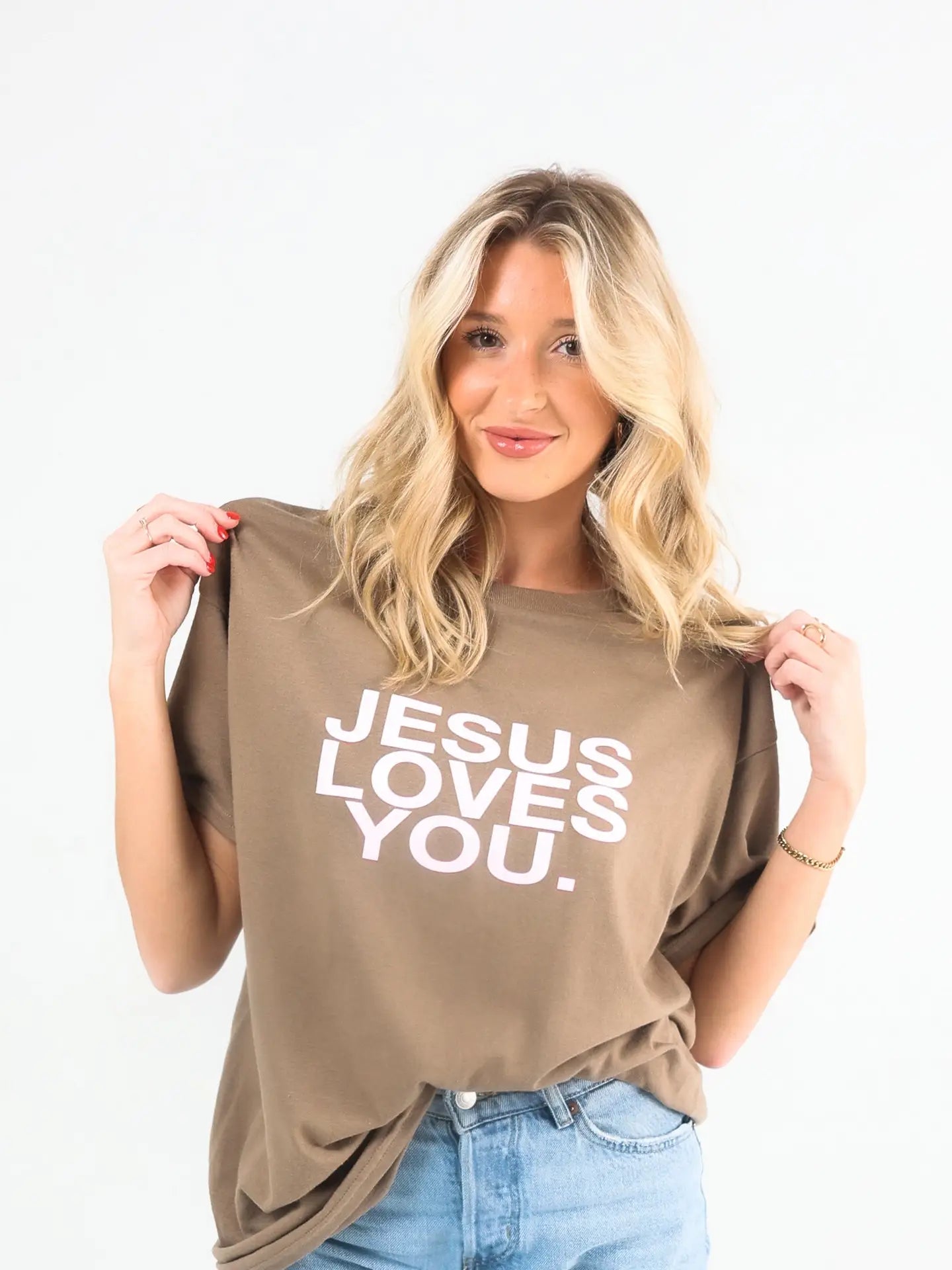 Jesus Loves You Tee (MOCHA)