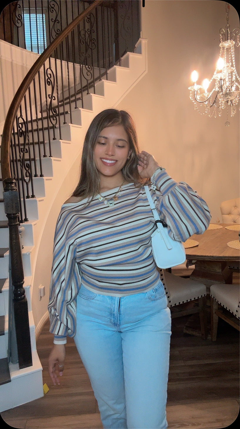 Cinnamon Stripe Top