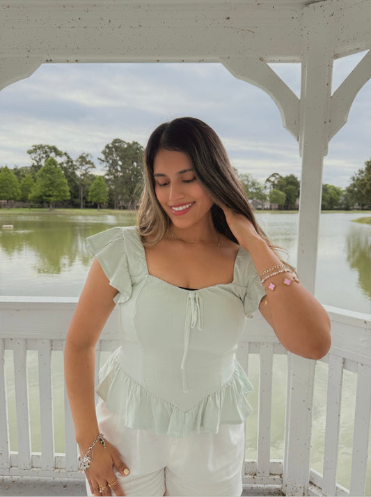 Mint Cream Top