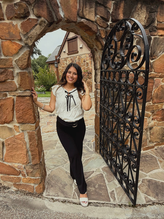 Black Baller Top (CREAM)