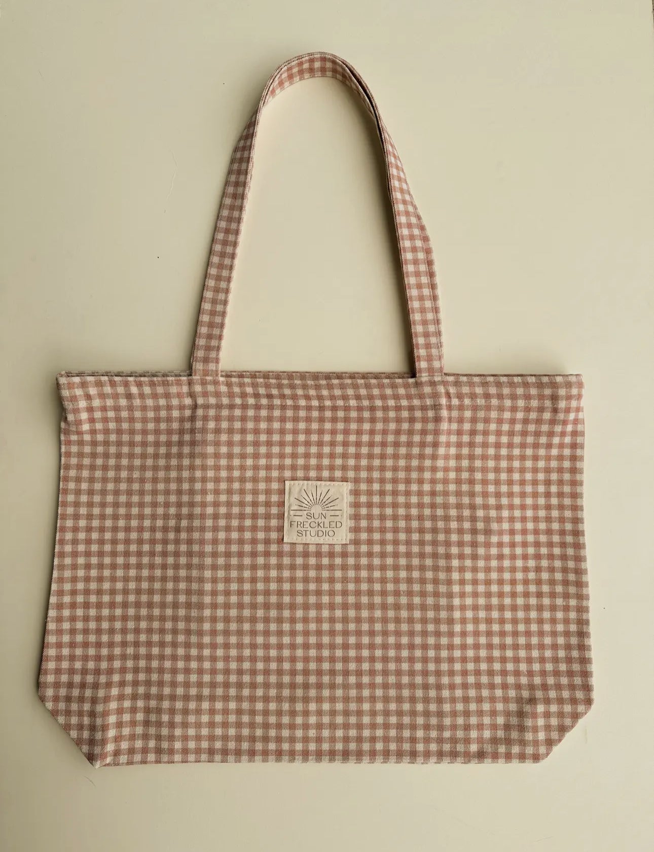 Gingham Tote Bag (WIDE)