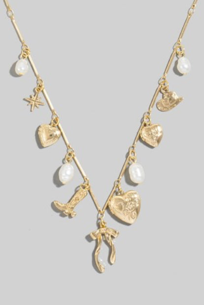 Heart Boots Necklace