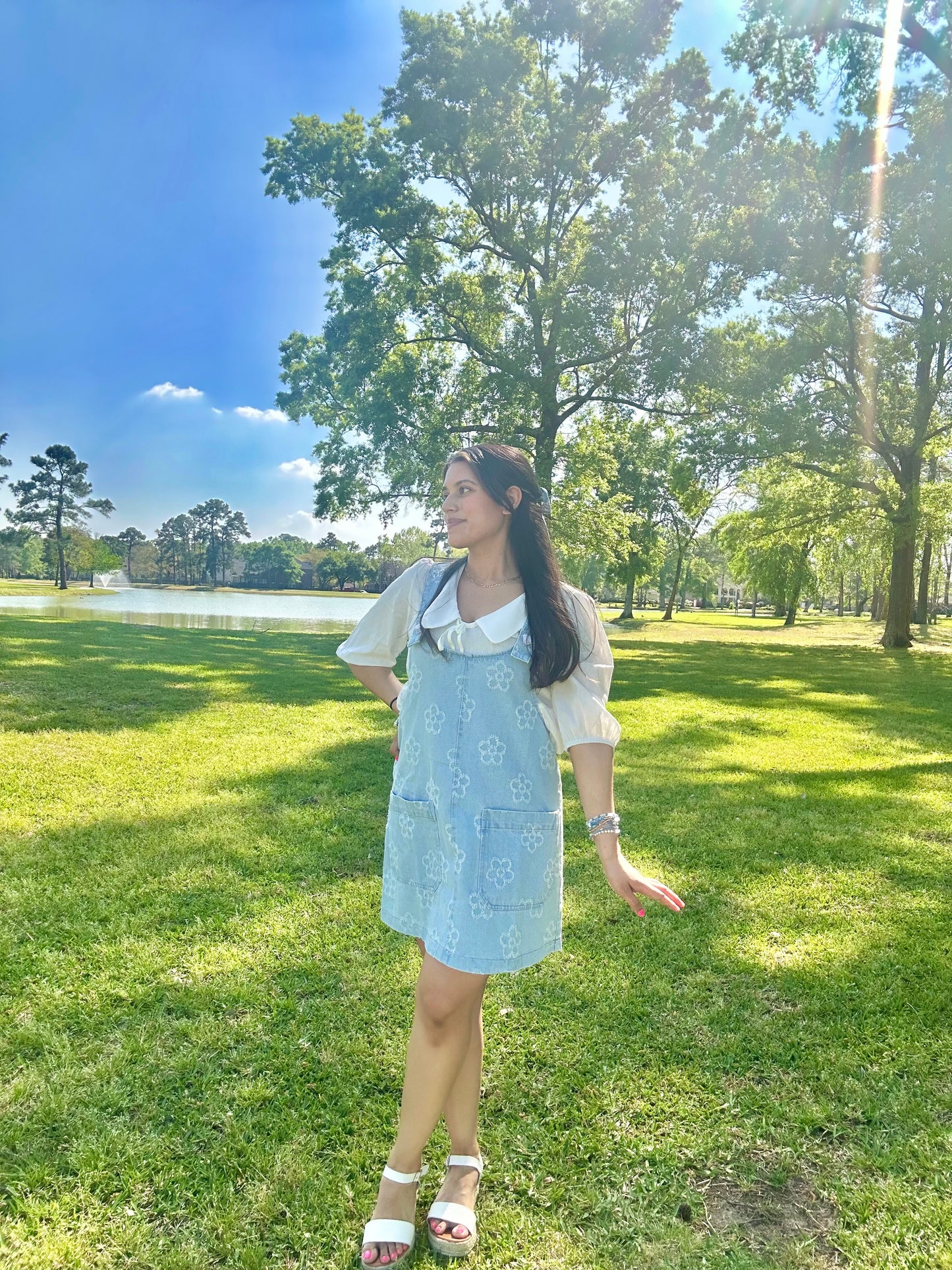 Bellflower Overall Dress