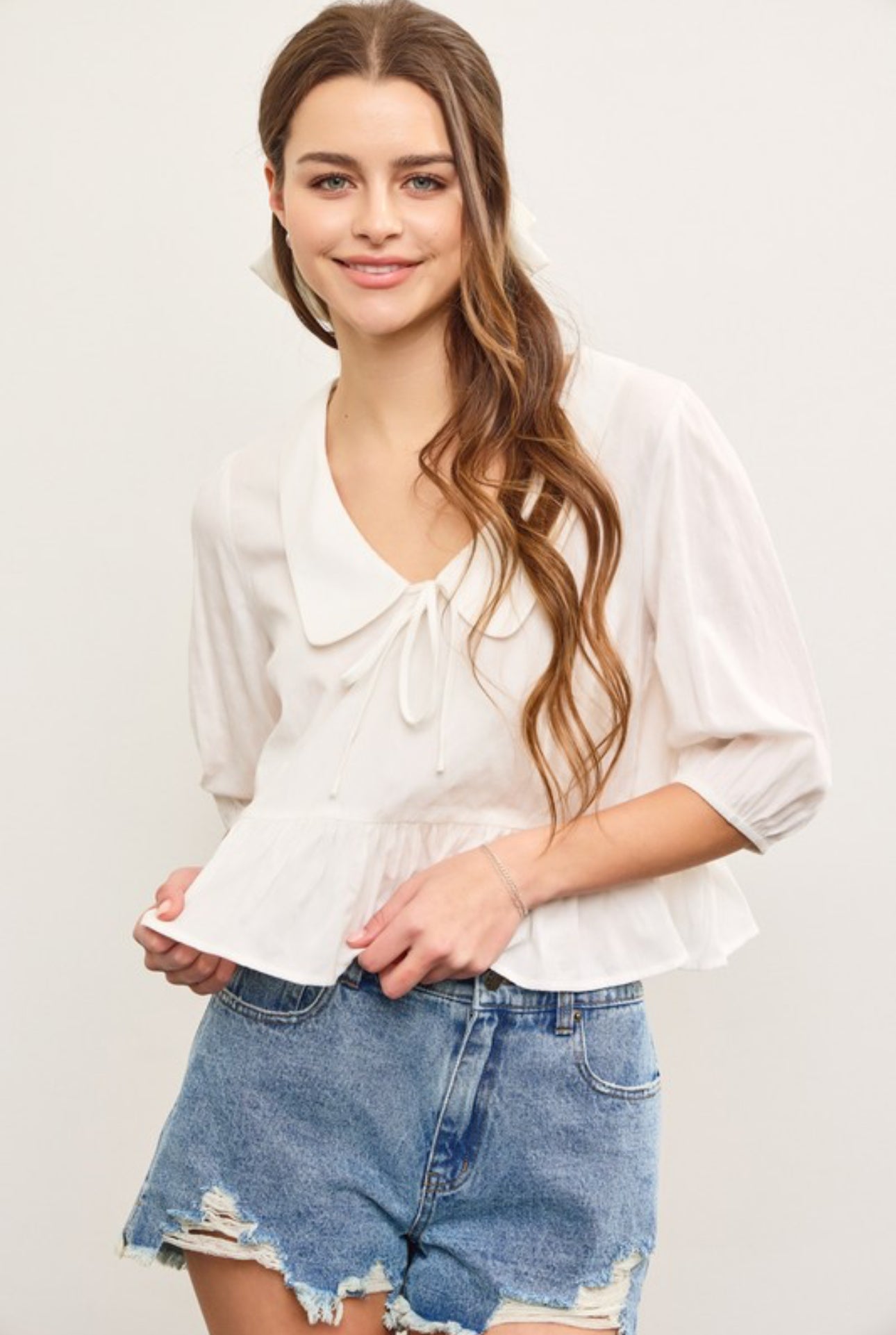 White Cloud Hem Top (LAST ONE)
