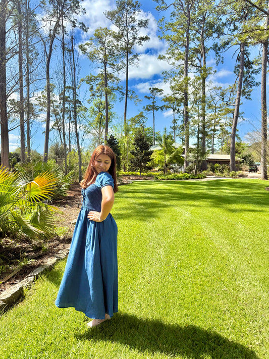 Royal Bow Midi Dress