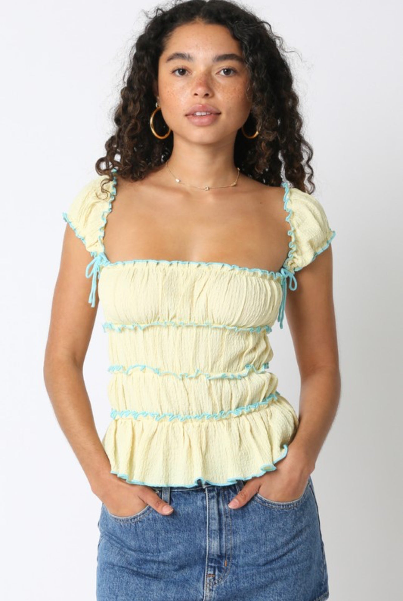 Pretty Mermaid Ruffle Top