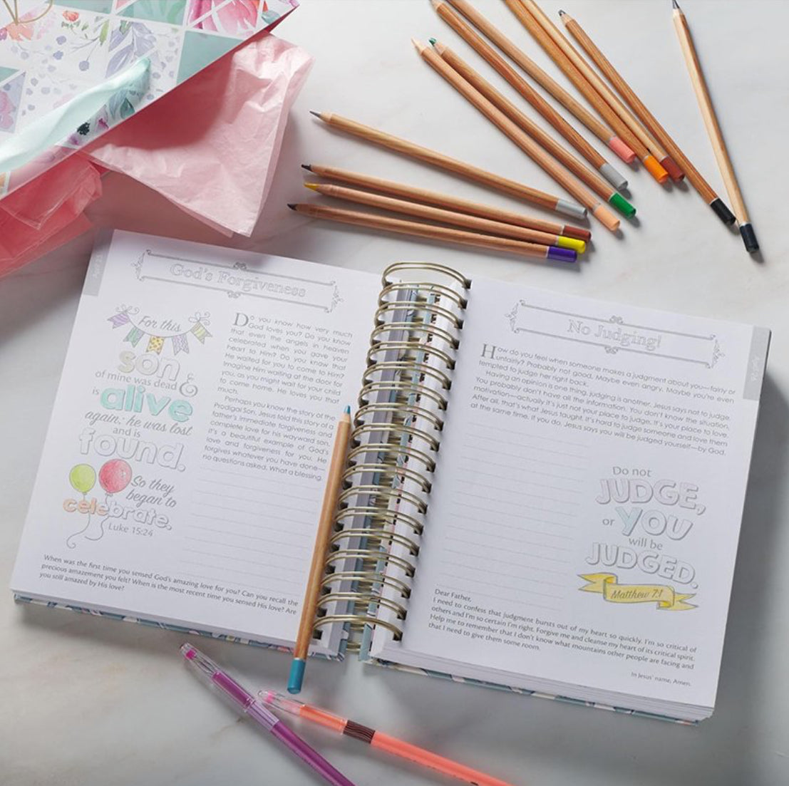 The Illustrated Words of JESUS (Devotional Coloring Book)