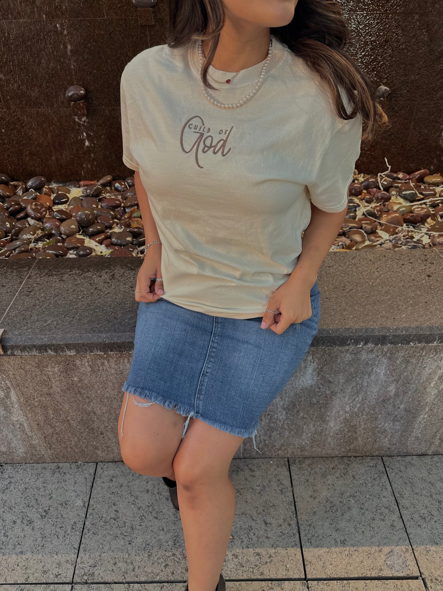 Child of God Embroidered Tee