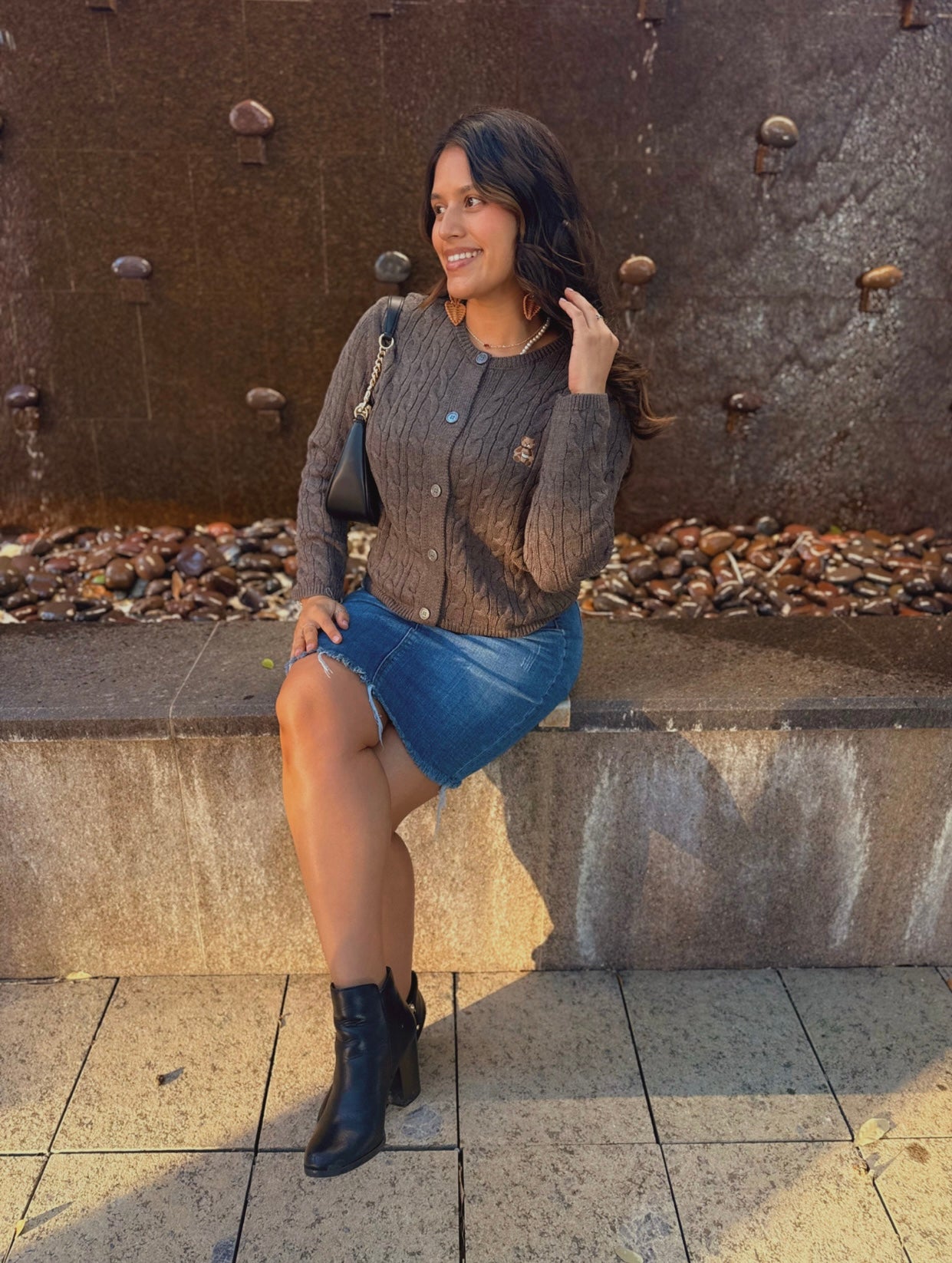 Teddy Bear Embroider Sweater Top