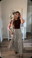 The Coffee Date Check Midi Skirt