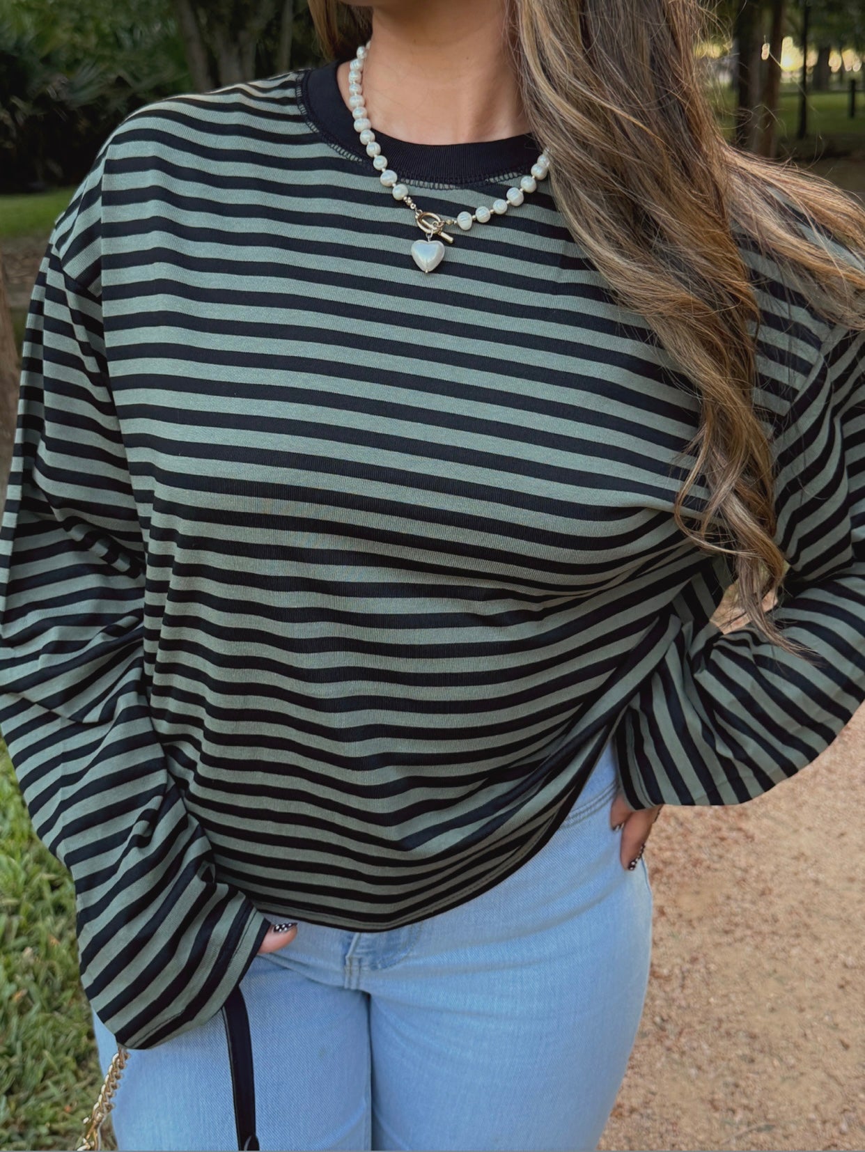 Marshmallow Stripe Top