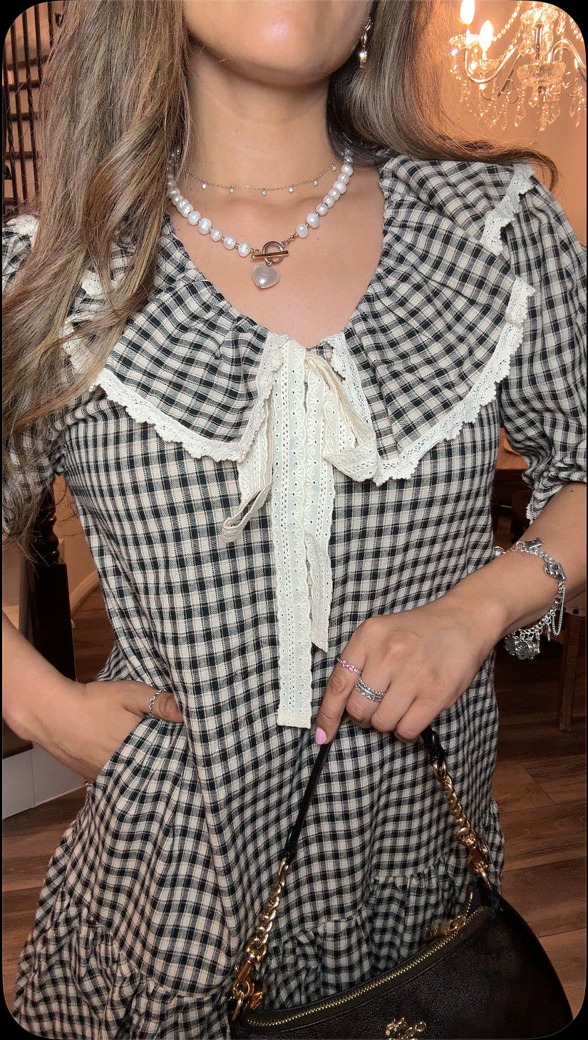 The Bonjour Ruffle Mini Dress