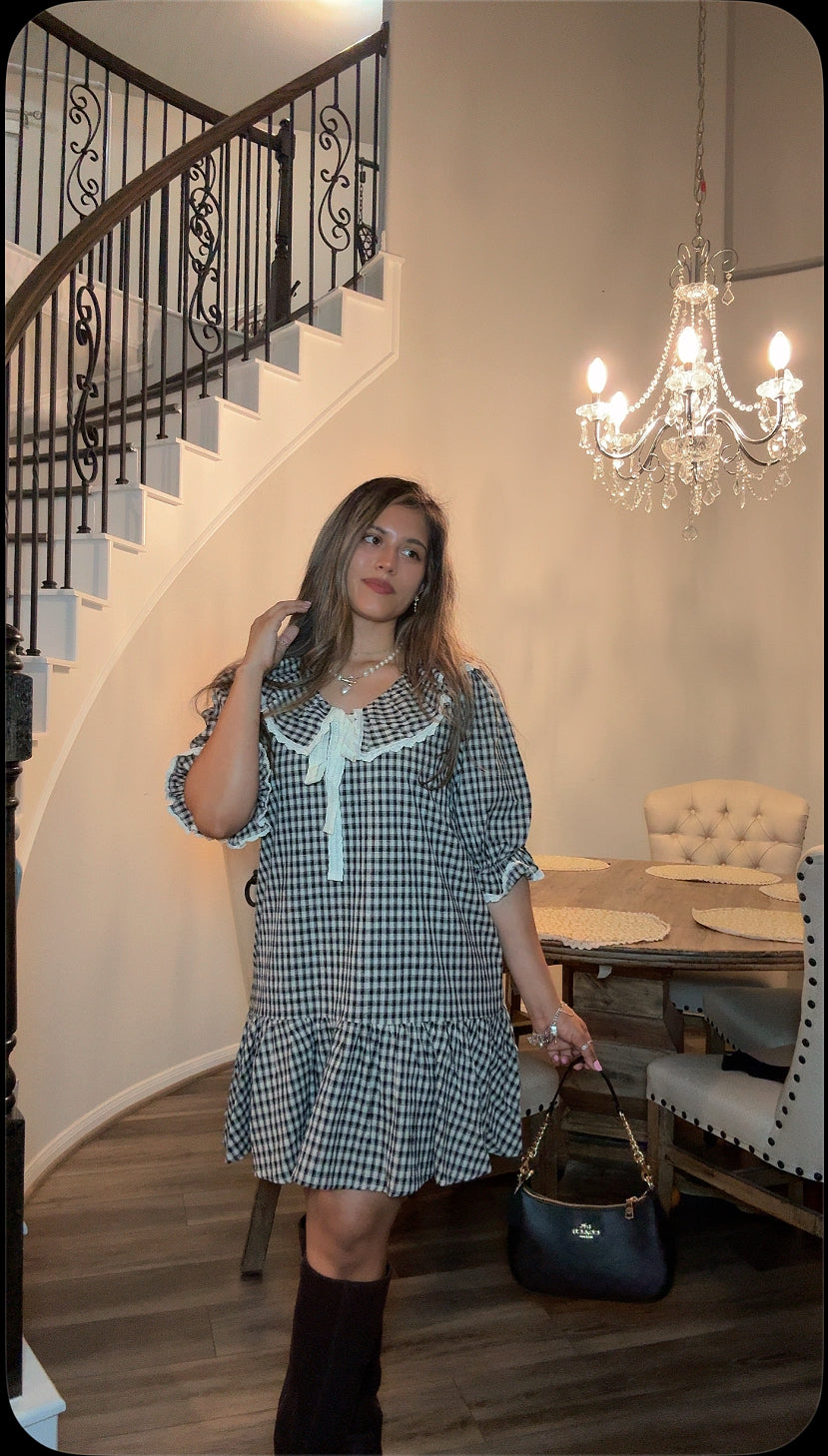 The Bonjour Ruffle Mini Dress
