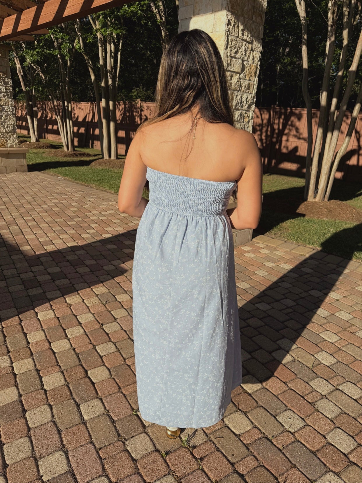 Ocean Lace Midi Dress