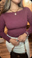 Autumn Berry Knit Top