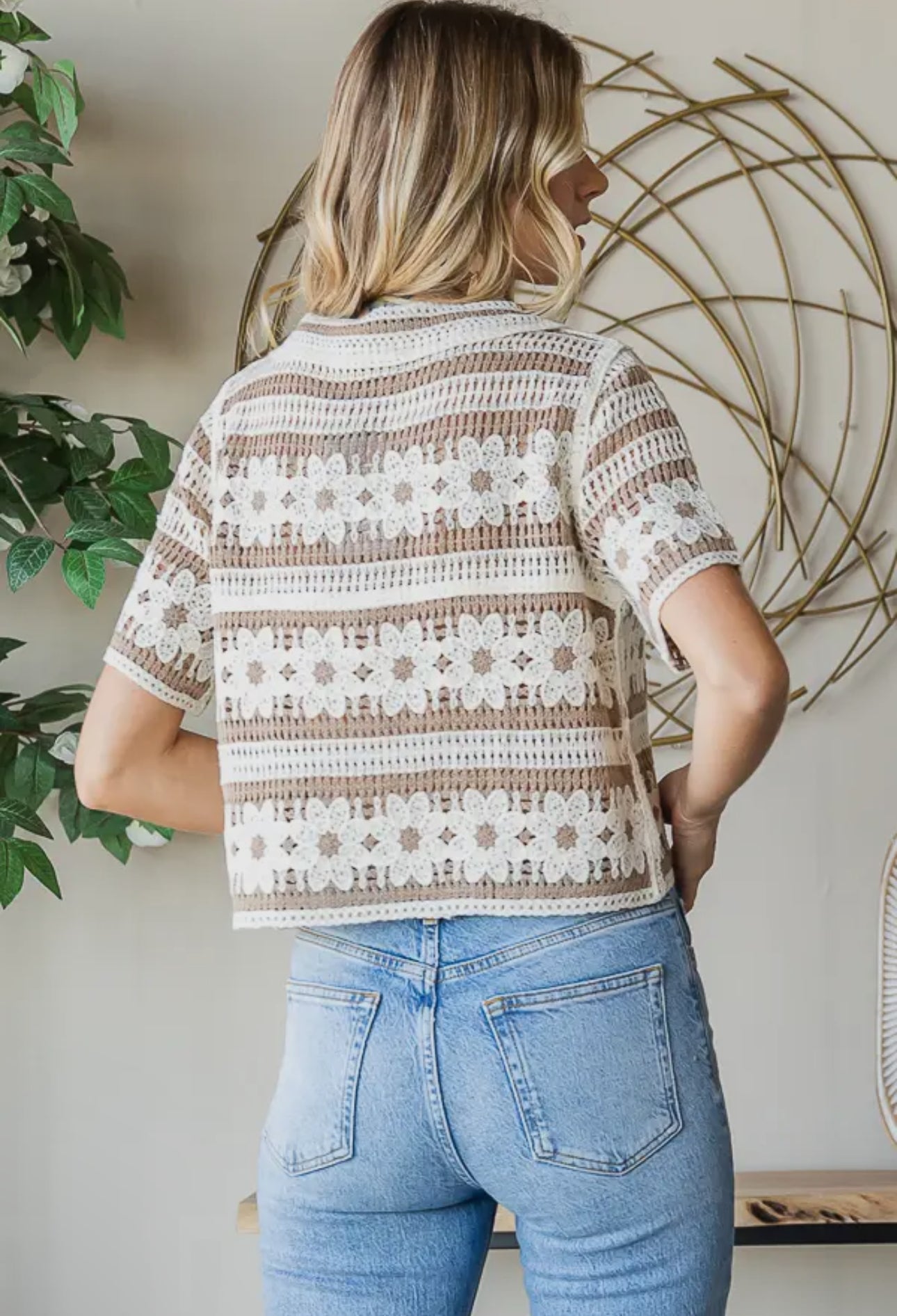 Floral Crochet Top