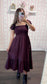 Burgandy Belle Midi Dress