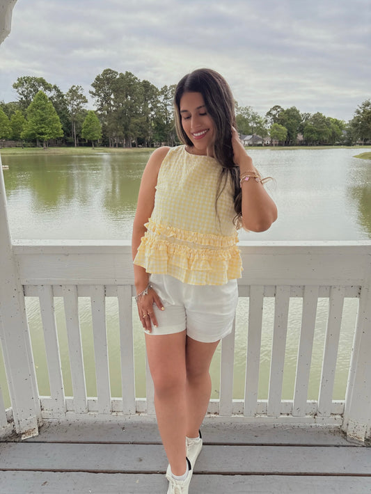 Honeybee Gingham Top