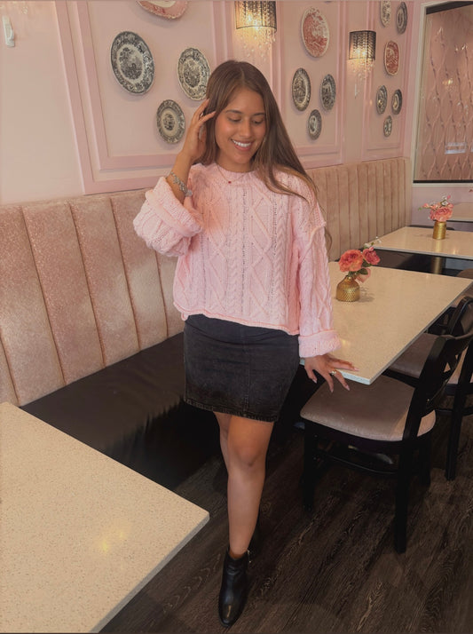 Blush and Cozy Sweater