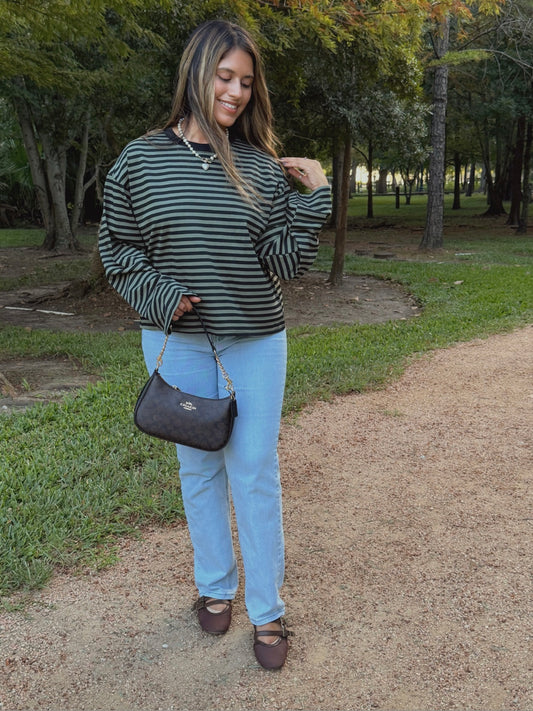Marshmallow Stripe Top