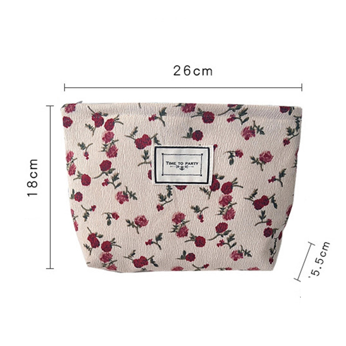 Flower Zipper Bag