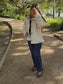 Vintage Boulevard Coat -BEIGE