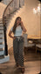 Autumn Dot Barrel Pants (Brown)