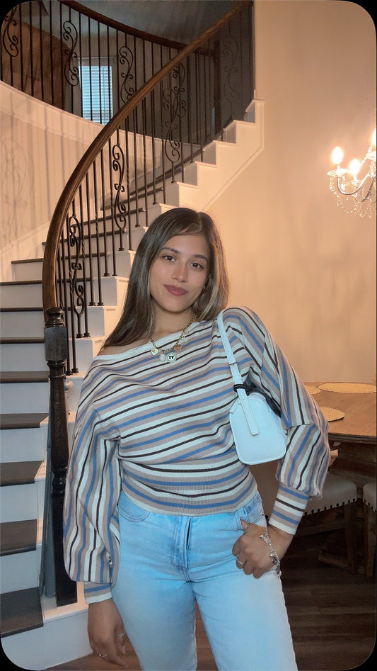 Cinnamon Stripe Top
