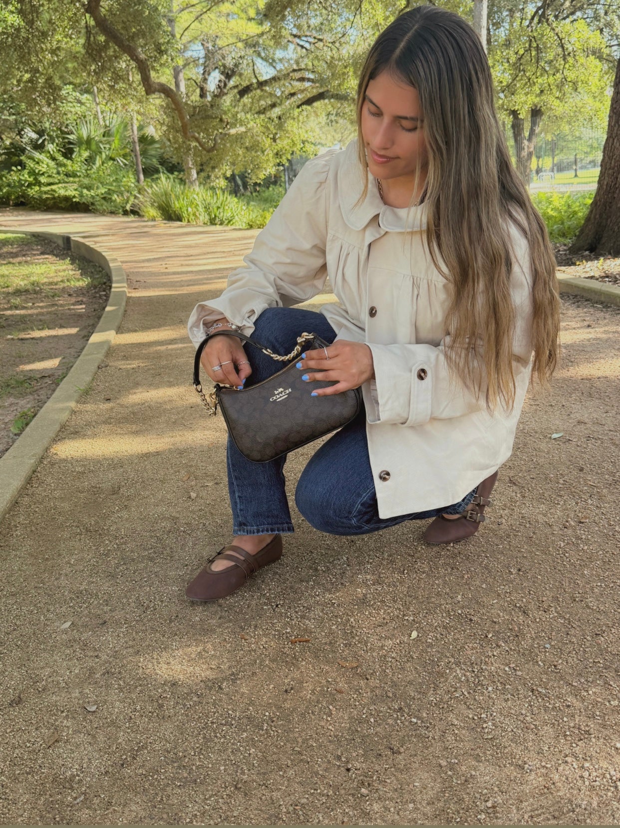Vintage Boulevard Coat -BEIGE