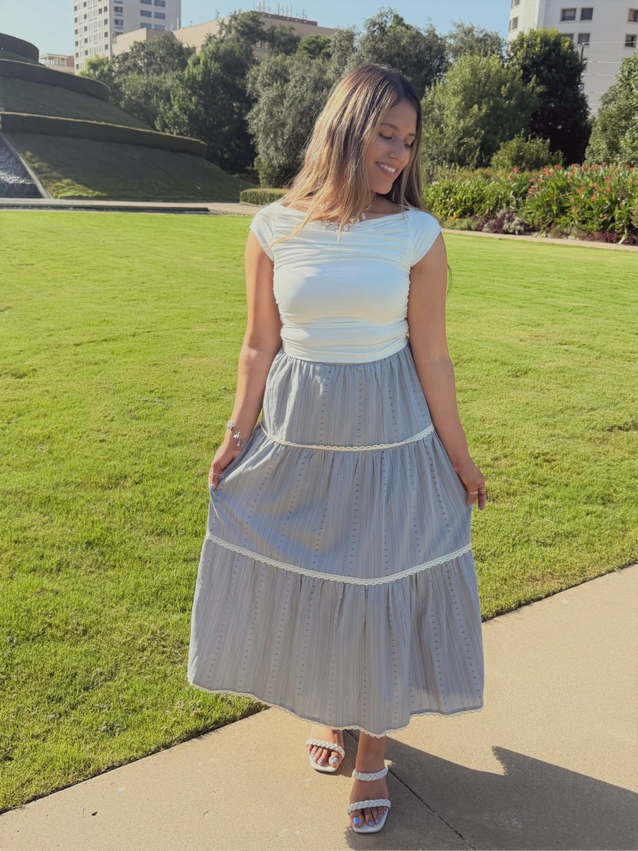 Celestial Layers Midi Skirt