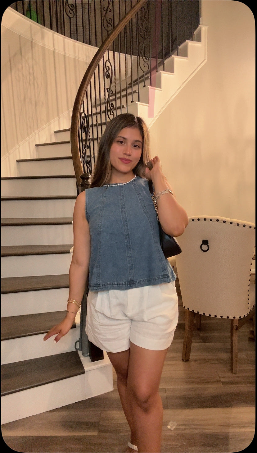 Juliet Denim Top