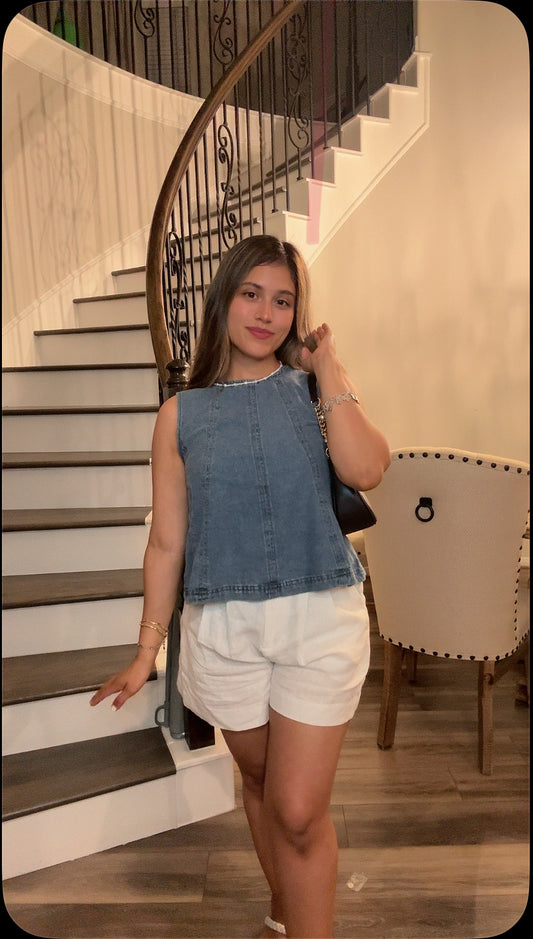 Juliet Denim Top