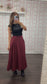 Cranberry Check Skirt DK/BLK