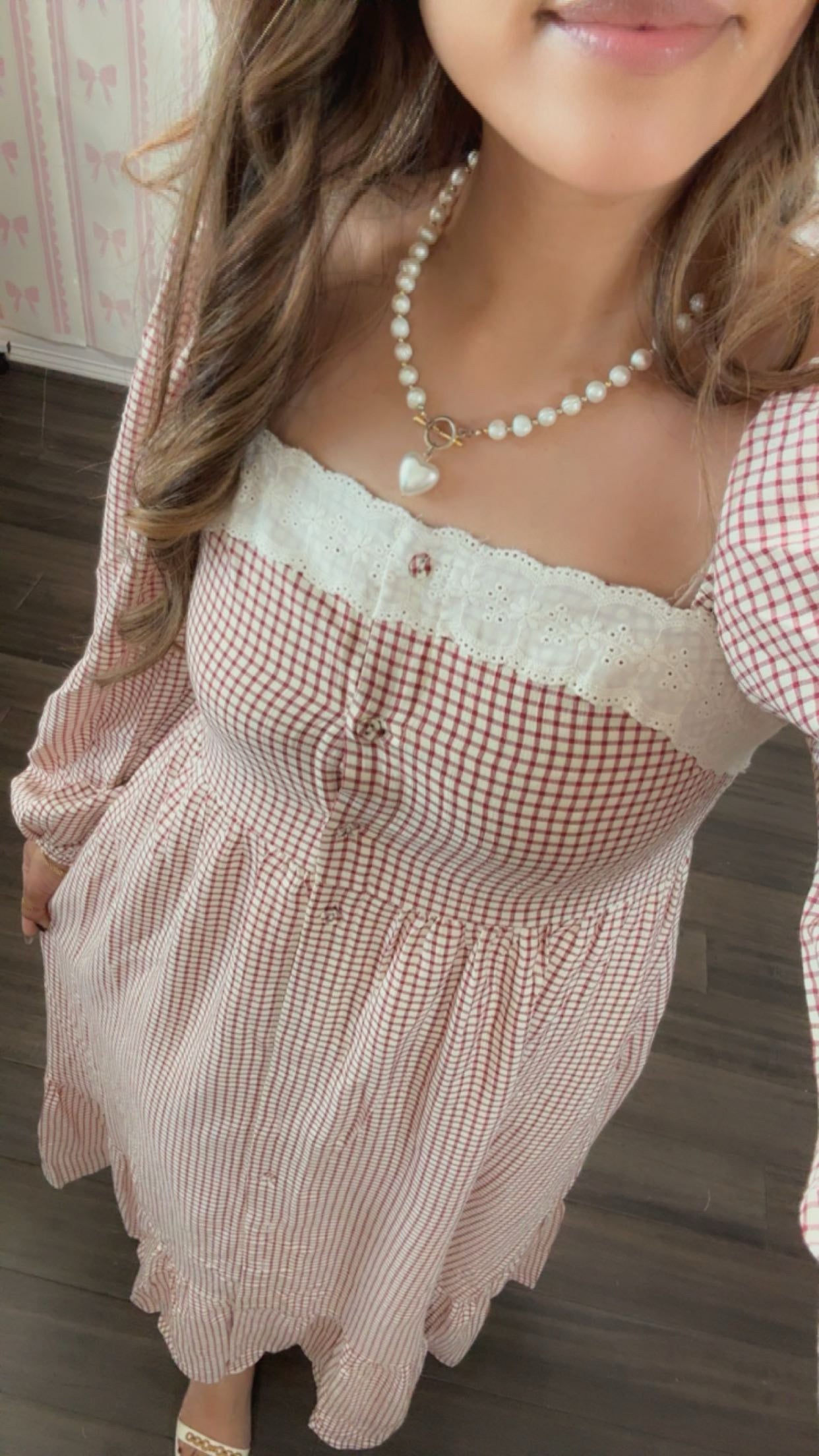 Rosy Harvest Midi Dress