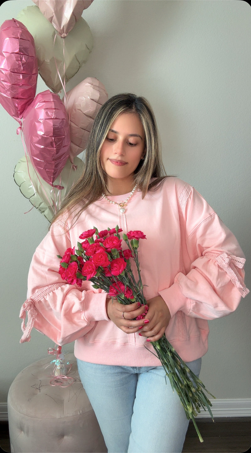 Love at First Bow Crew (LT Pink)