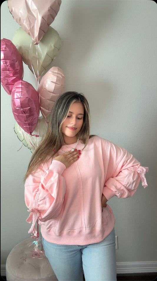 Love at First Bow Crew (LT Pink)