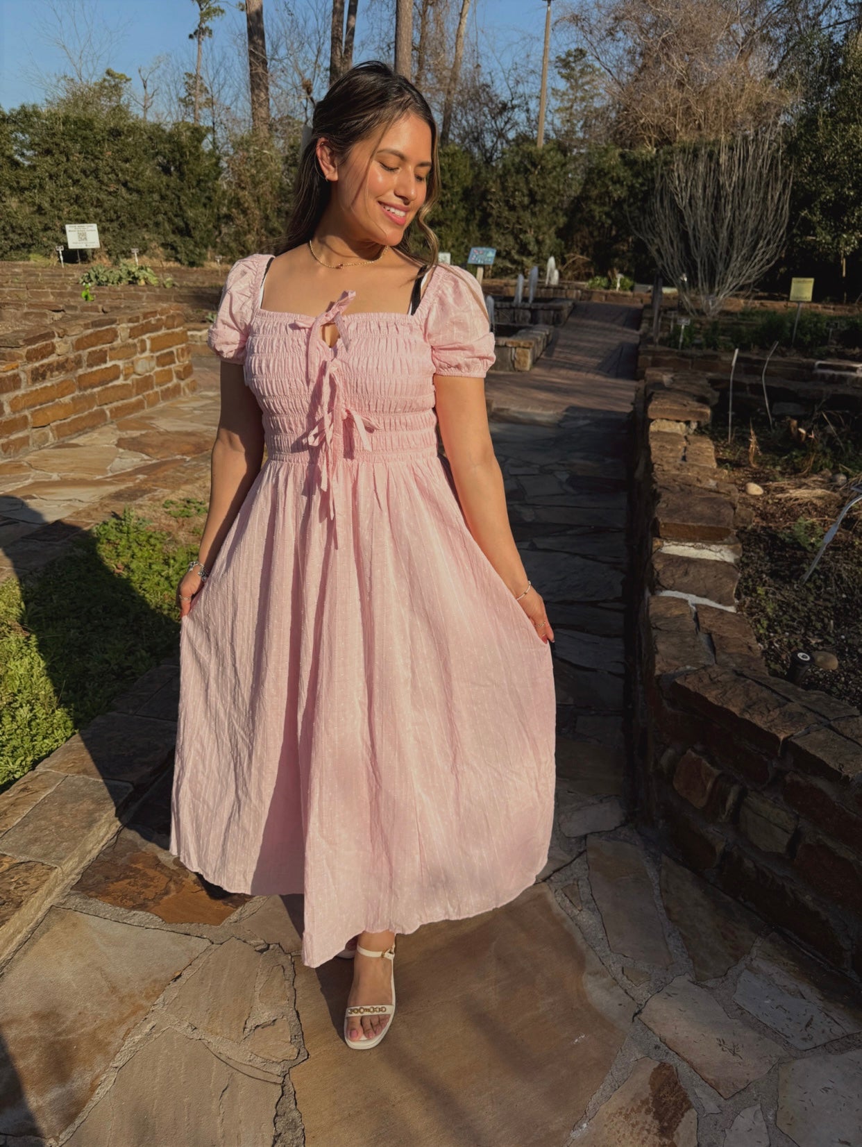 Rosalie Ribbon Midi Dress (PREORDER)