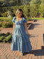 Ditsy Daisy Denim Midi Dress (RESTOCK)