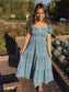 Ditsy Daisy Denim Midi Dress (RESTOCK)