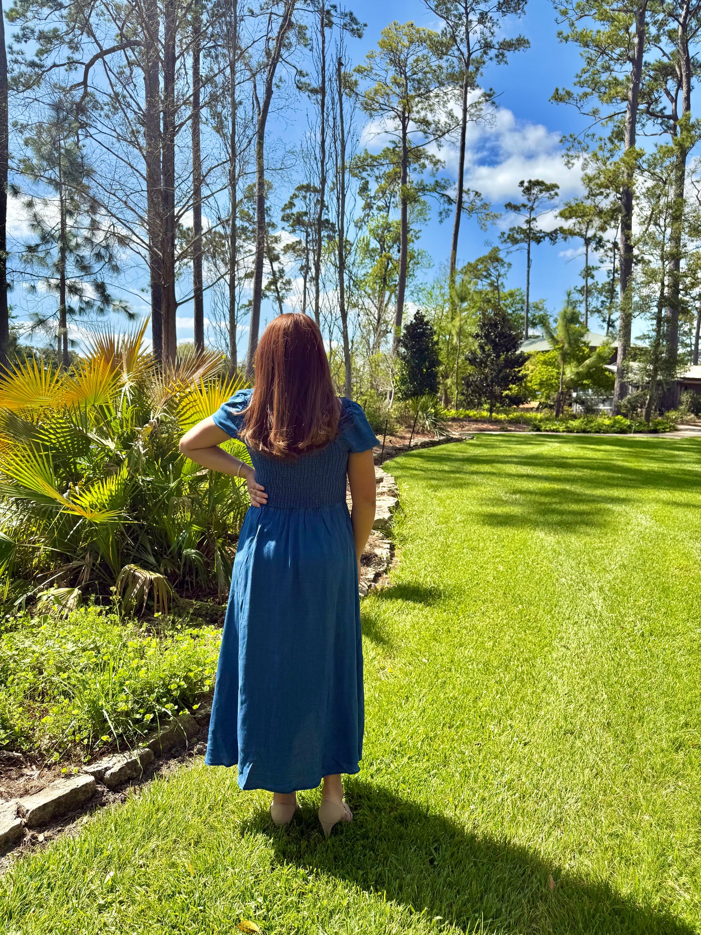 Royal Bow Midi Dress