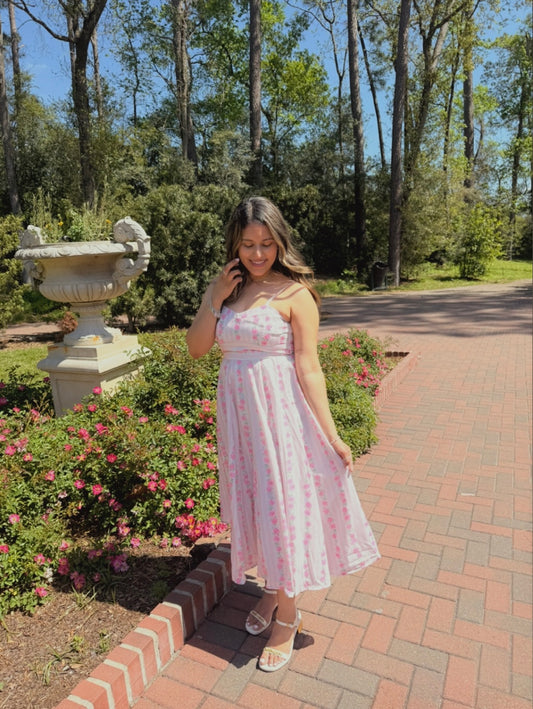 Rose all Day Midi Dress