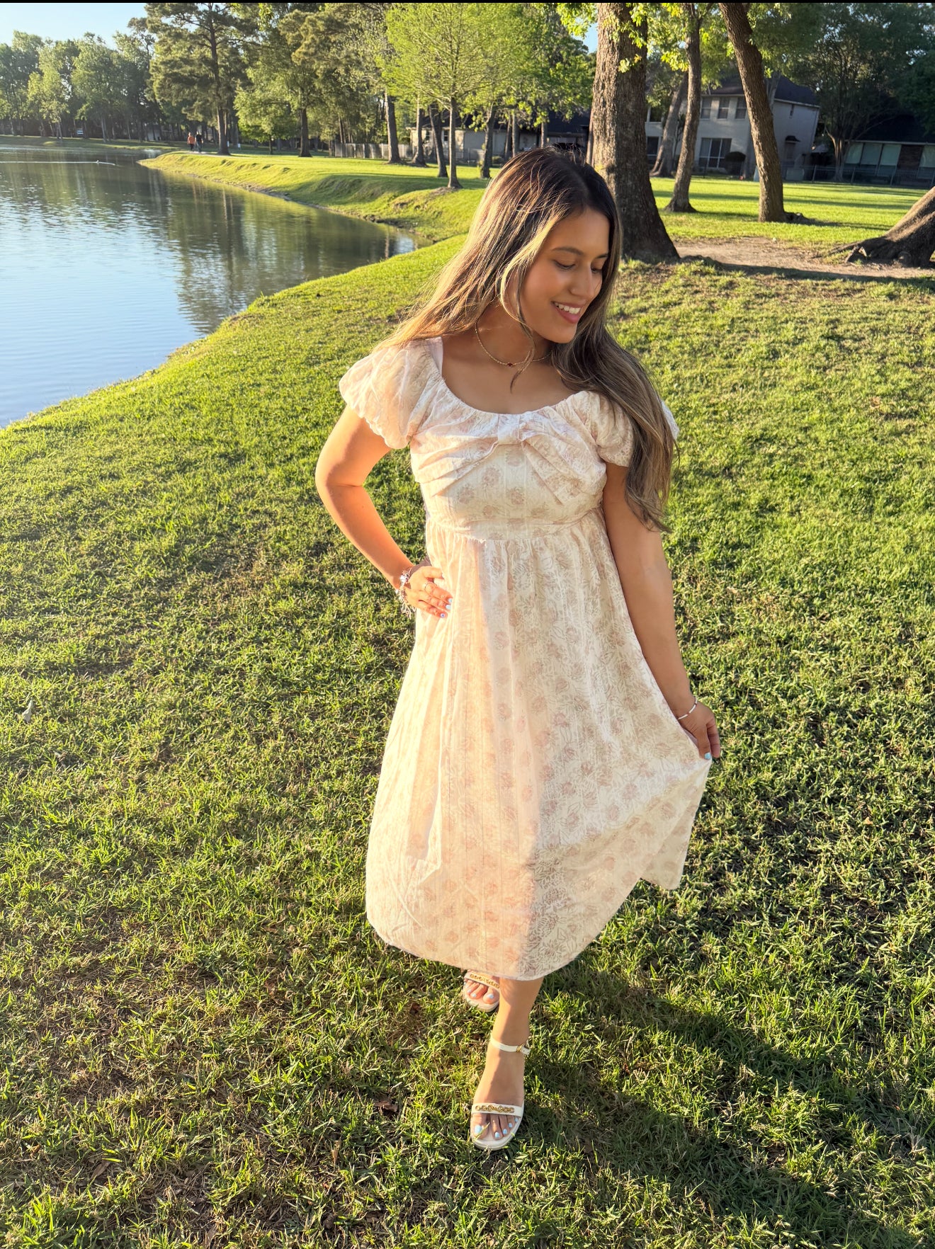 Ribbon Romance Midi Dress
