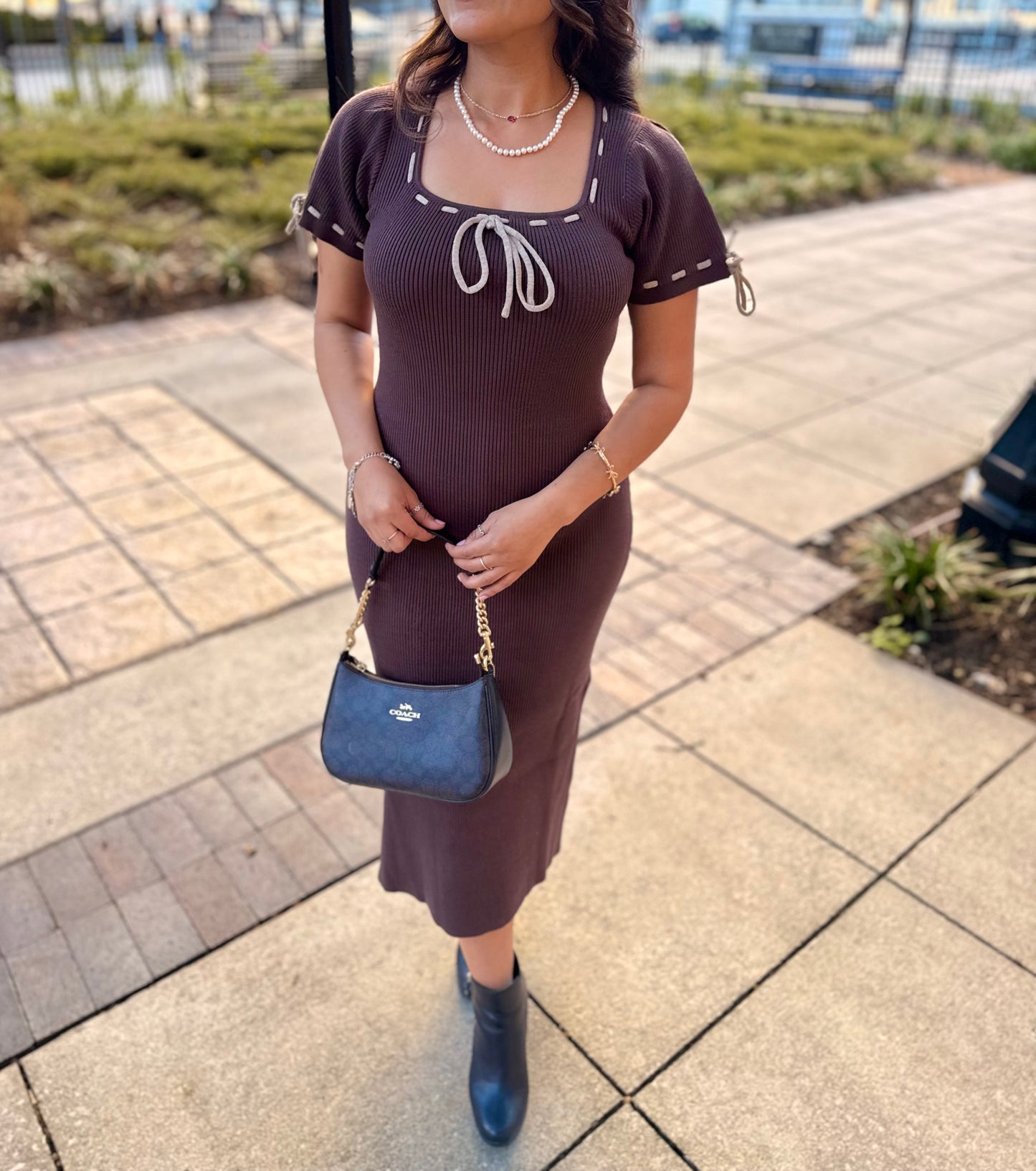 Rich Chocolate Midi Dress