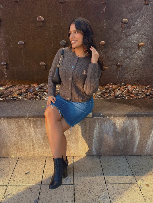 Teddy Bear Embroider Sweater Top