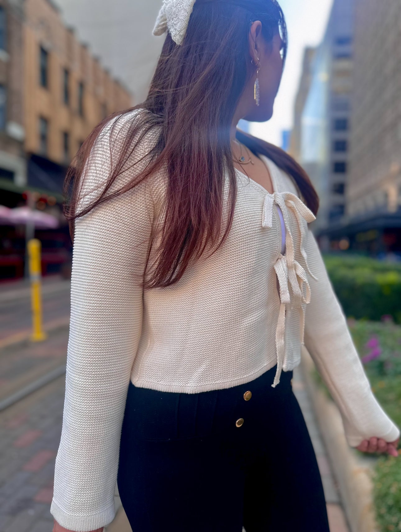 Eve Bow Tie Cardigan