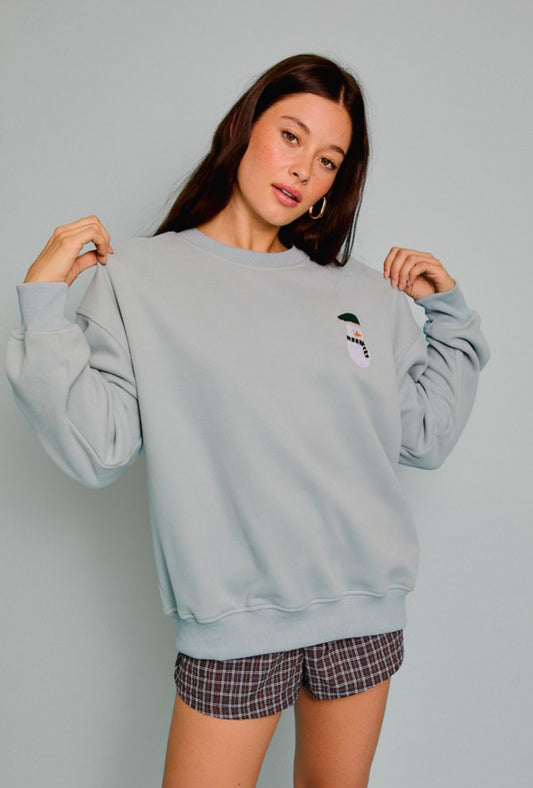 Snowman Oversized Sweatshirt