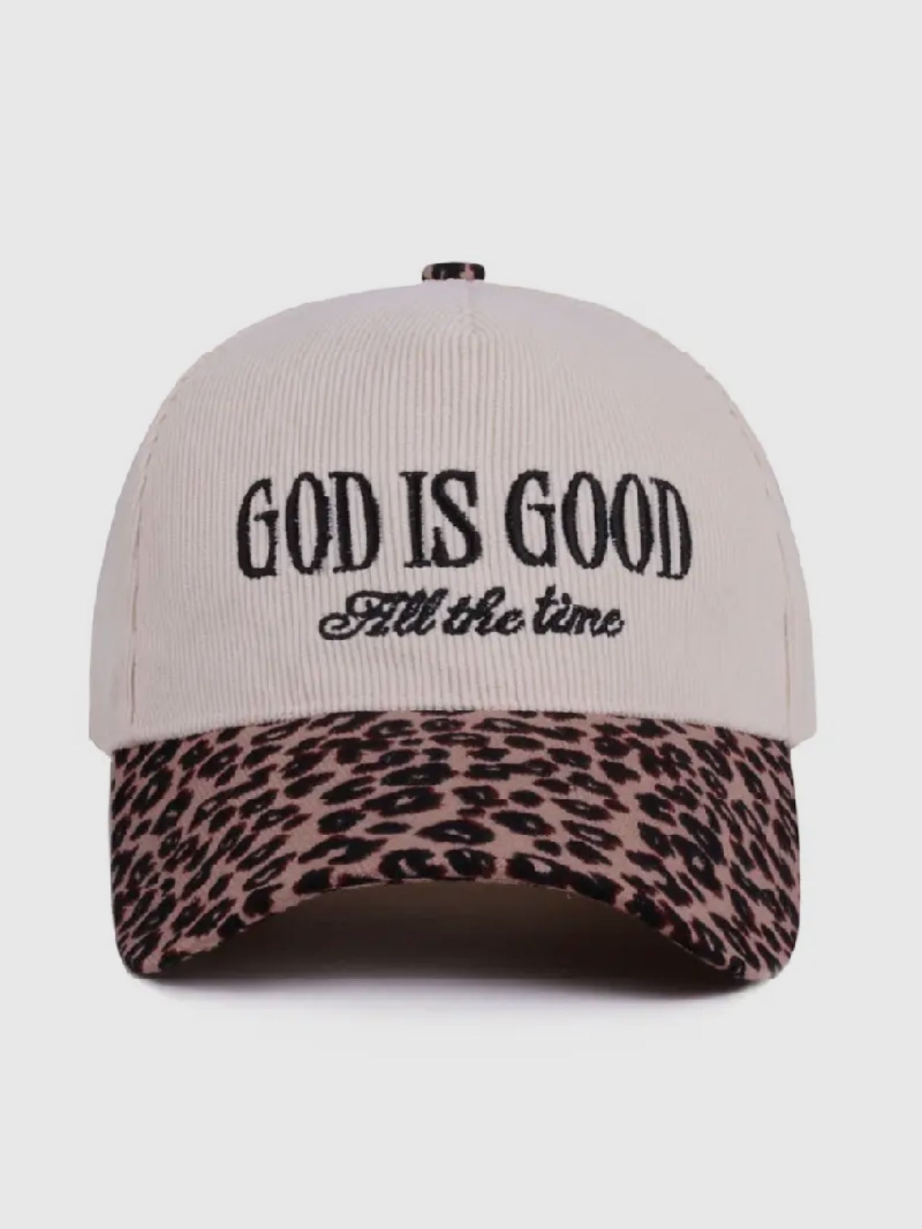 God Is Good All The Time Cap (Leopard)
