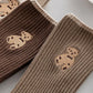 Bear Embroidery Cotton Socks