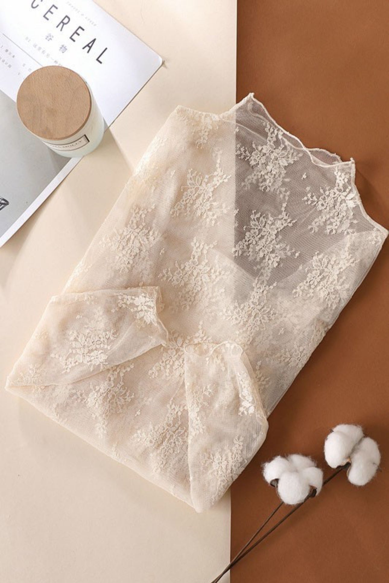 Lace Top - Beige